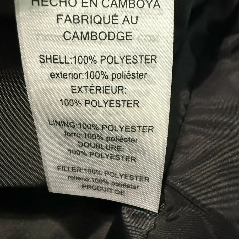 Michael Kors Black Quilted Vest with Gold Accents
